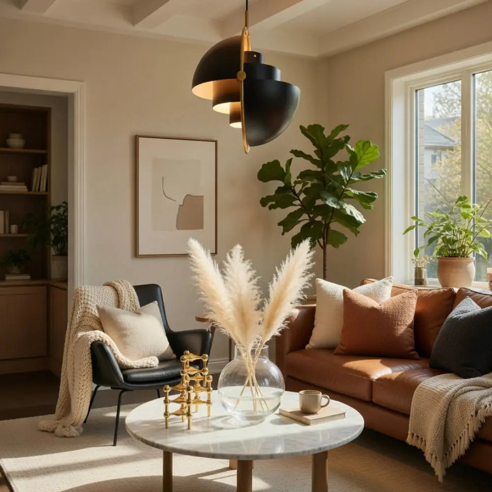 Lampes Suspensions - Dôme Pivotant Doré