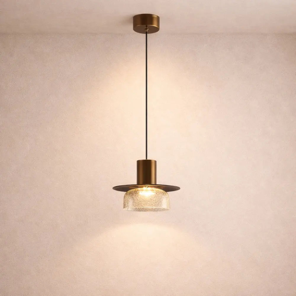 Lampes Suspensions - Verre Fissuré Lueur