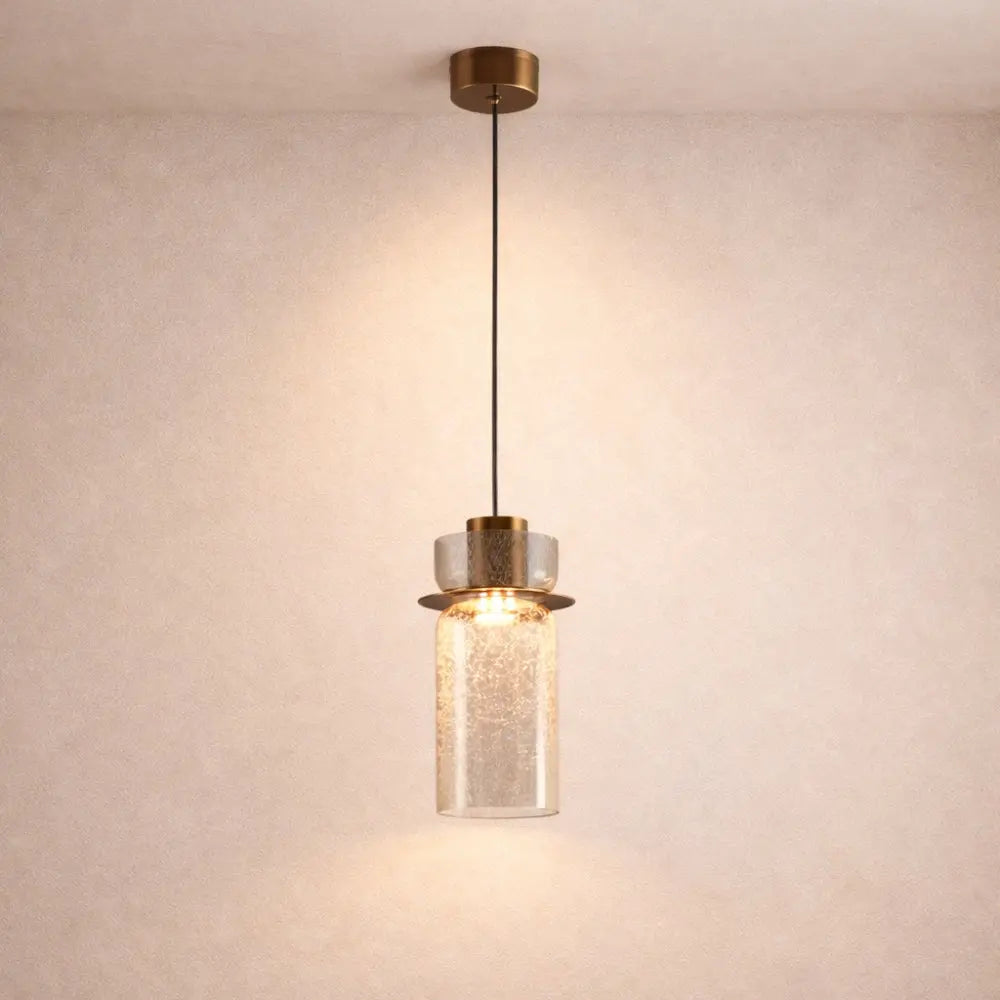 Lampes Suspensions - Verre Fissuré Lueur