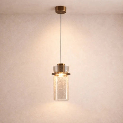 Lampes Suspensions - Verre Fissuré Lueur
