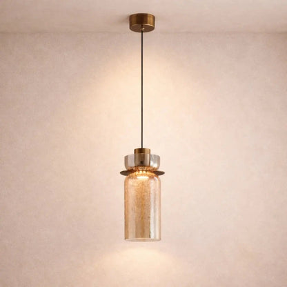 Lampes Suspensions - Verre Fissuré Lueur