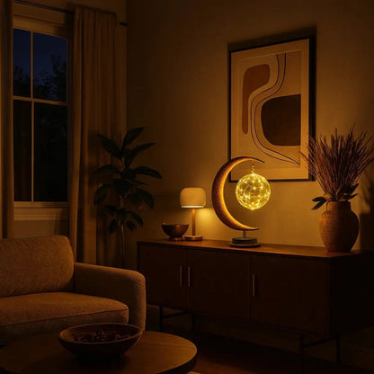 Lampes de Chevet - Lune de Verre Enchantée