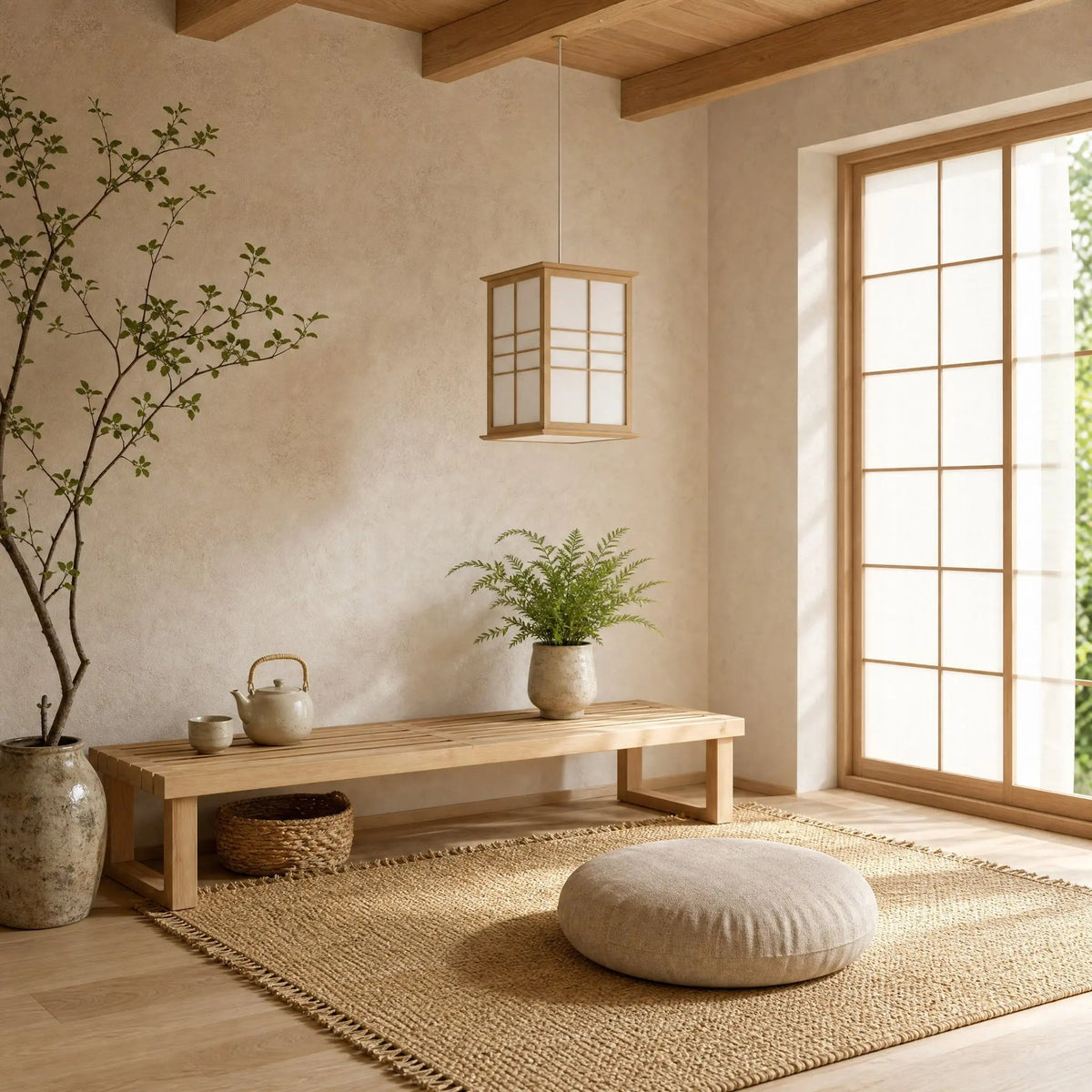 Lanterne Japonaise - Fenêtre de Lumière Shoji