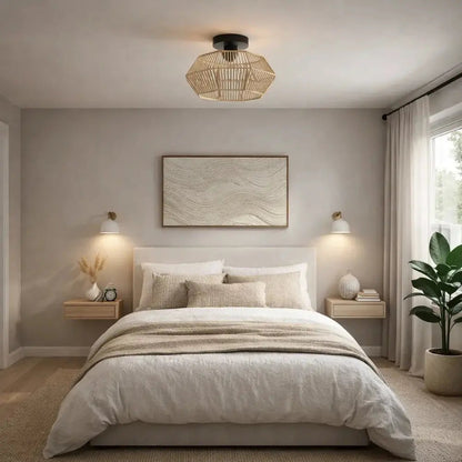 Led Plafonnier - Tissage Bohème Lumineux