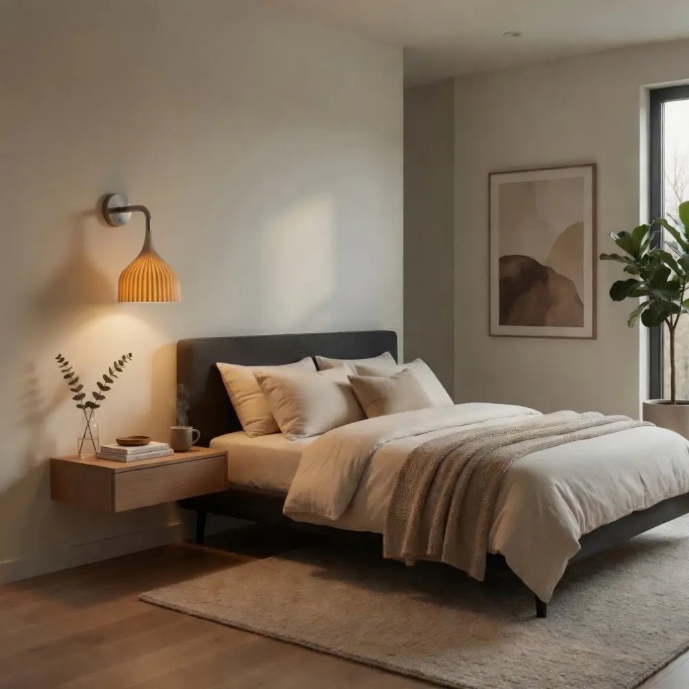 Lumière Applique Murale - Voile Crème Italien