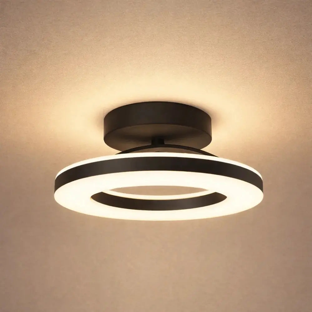 Lumière Plafond - Anneau Doré Flottant