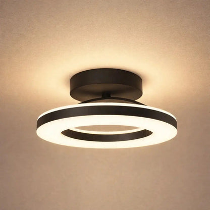 Lumière Plafond - Anneau Doré Flottant