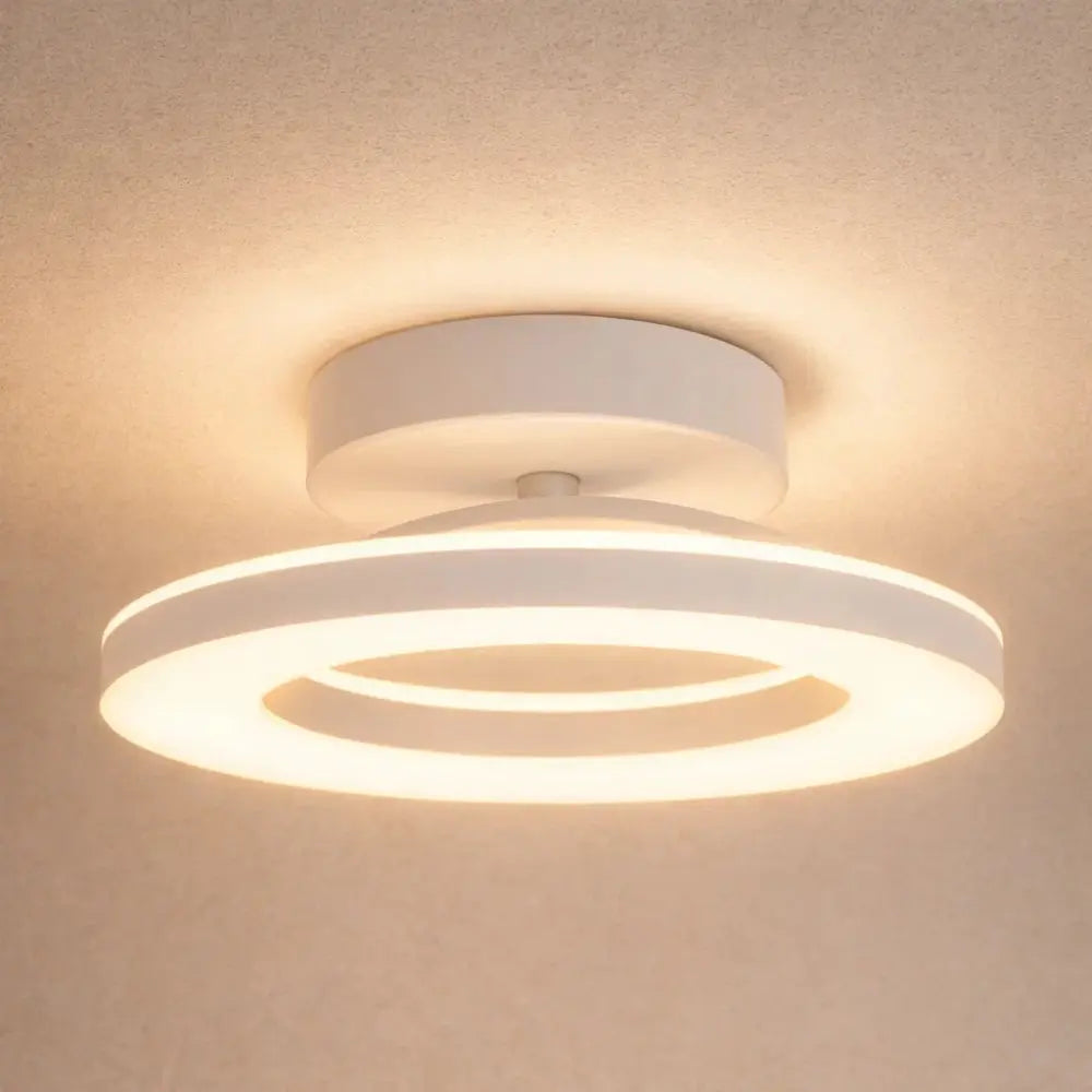 Lumière Plafond - Anneau Doré Flottant