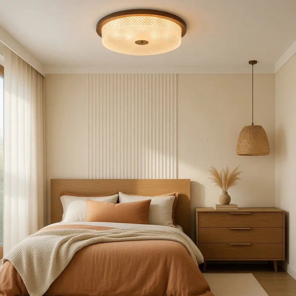 Luminaire Led Plafond - Cristal Noyer Hérité