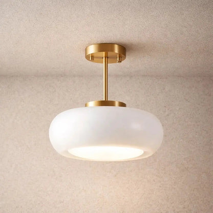 Plafonnier Globe Nordique - Verre Doré Scandinave