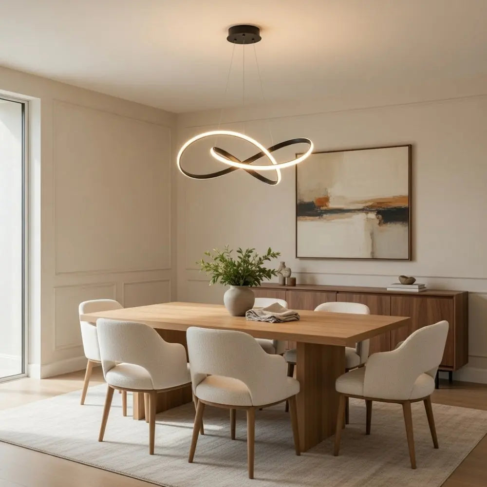 Luminaire Salle à Manger - Ruban Sculptural