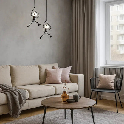 Luminaire Suspension Design - Bonhomme Suspendu