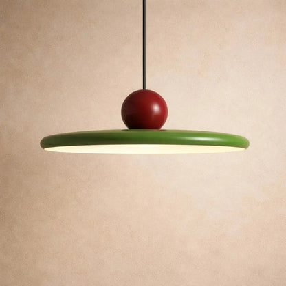Luminaire Suspension Industriel - Disque Sculptural Laqué