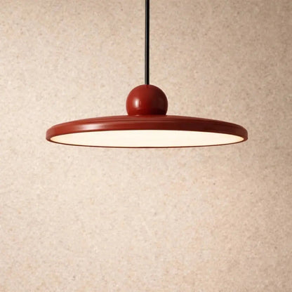 Luminaire Suspension Industriel - Disque Sculptural Laqué