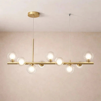 Luminaire Suspension Salle à Manger - Halo Linéaire Élégant