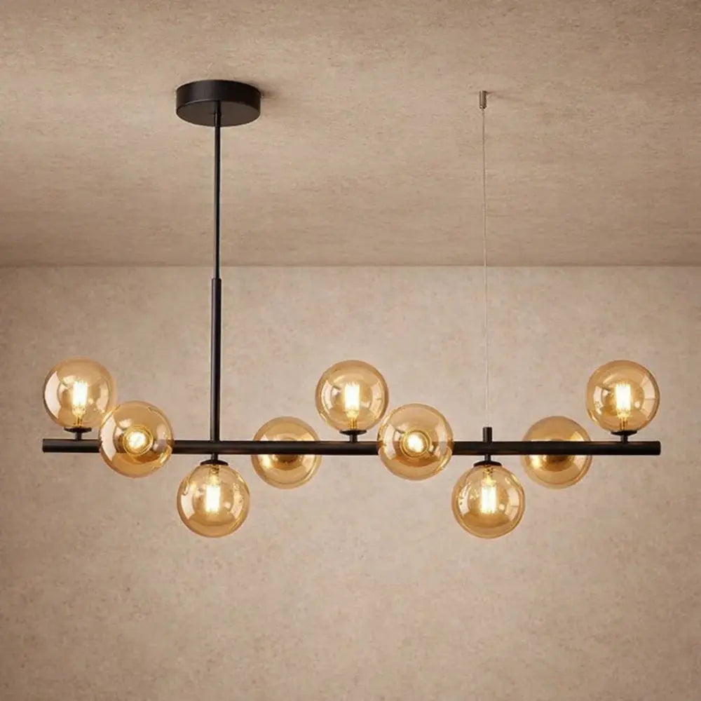 Luminaire Suspension Salle à Manger - Halo Linéaire Élégant