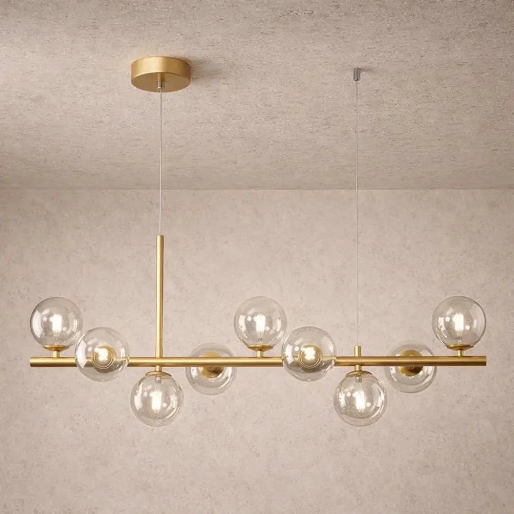 Luminaire Suspension Salle à Manger - Halo Linéaire Élégant