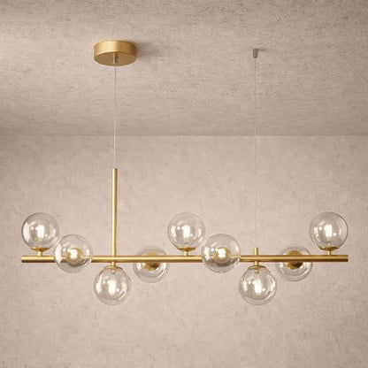 Luminaire Suspension Salle à Manger - Halo Linéaire Élégant