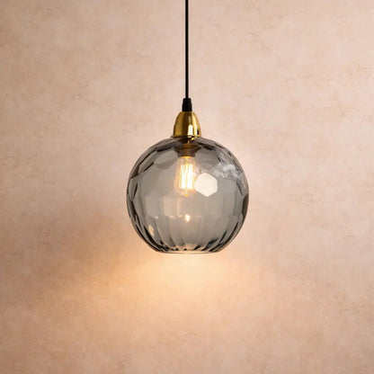 Luminaire Suspension Verre - Sphères Colorées