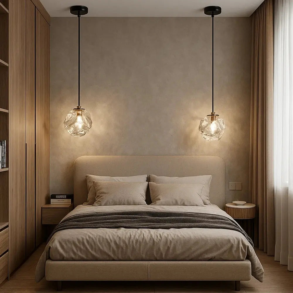 Suspension Luminaire Design - Halo Acrylique Raffiné