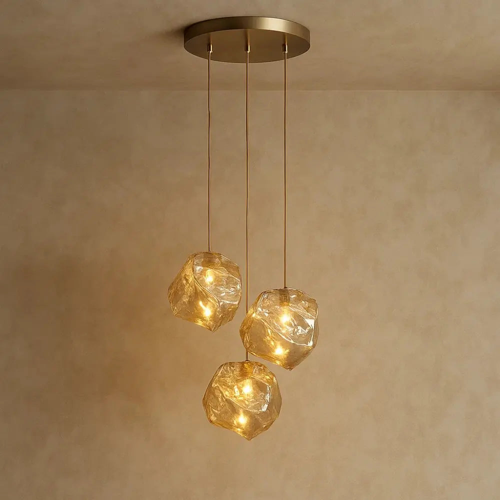 Suspension Luminaire Design - Halo Acrylique Raffiné