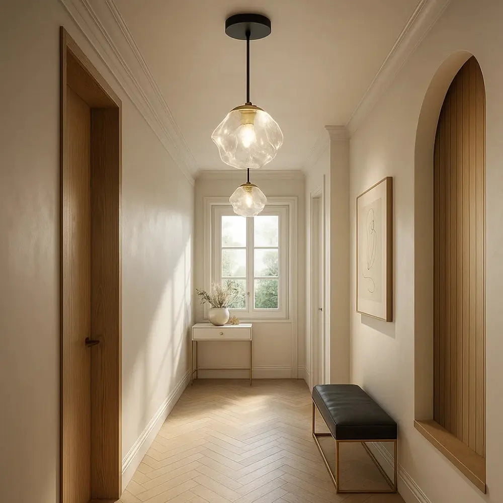 Suspension Luminaire Design - Halo Acrylique Raffiné