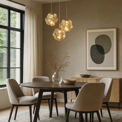 Suspension Luminaire Design - Halo Acrylique Raffiné