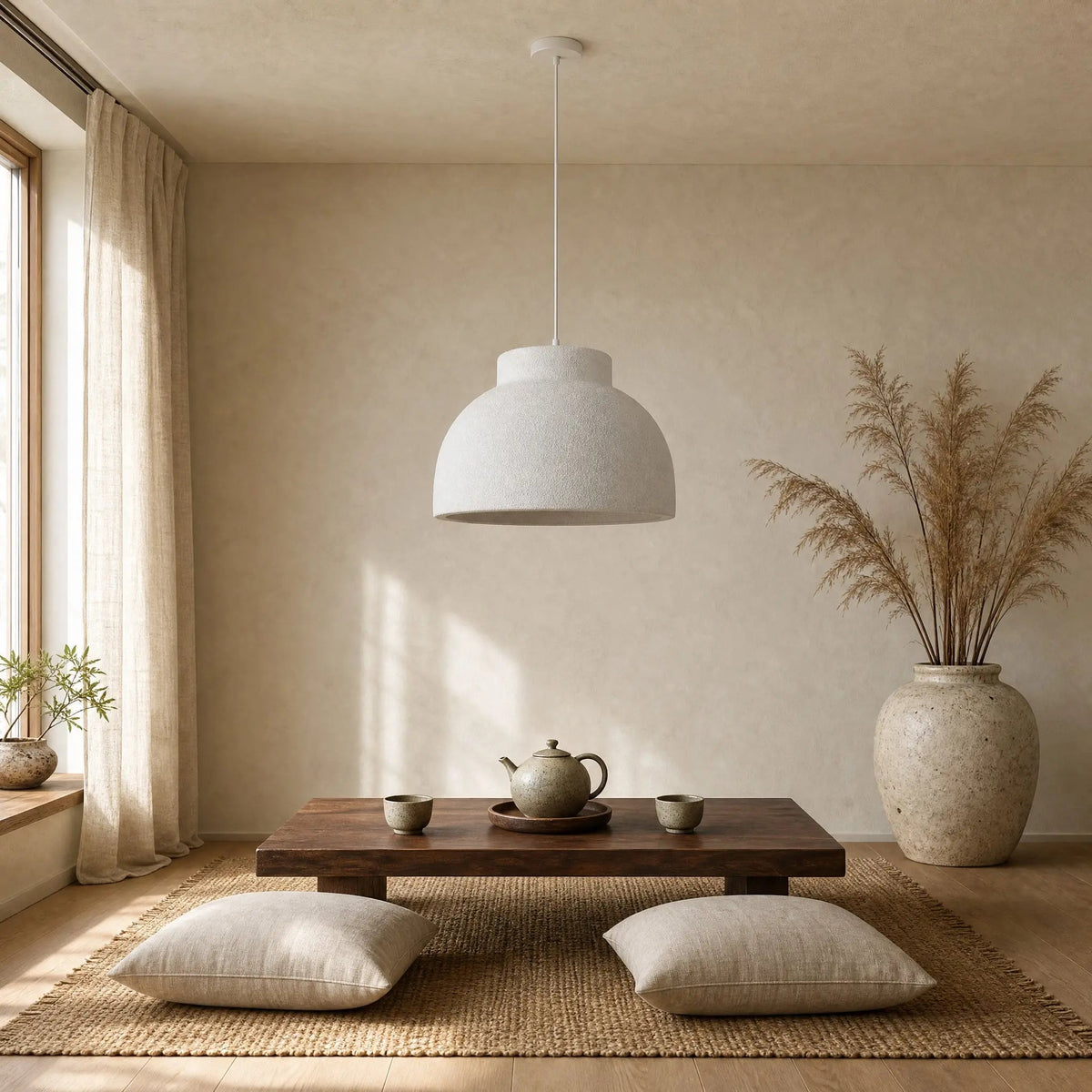Lustre Chambre - Bol Lunaire Wabi-Sabi