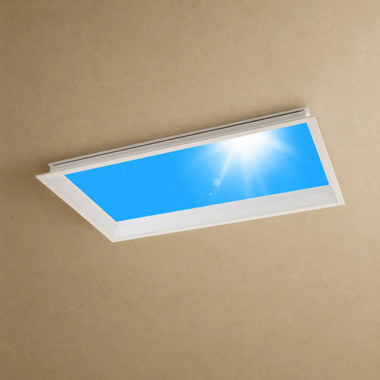 Panneau LED Plafond - Ciel Bleu Ensoleillé