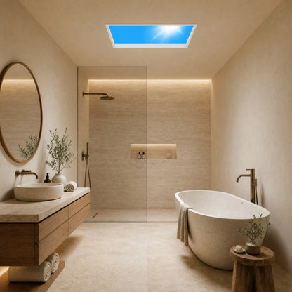 Panneau LED Plafond - Ciel Bleu Ensoleillé