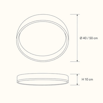 Plafonnier Design - Anneau Céleste Nordique