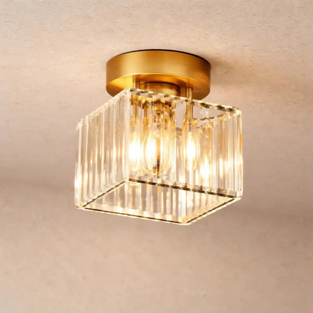 Plafonnier en Verre - Éclat Cristal Noir