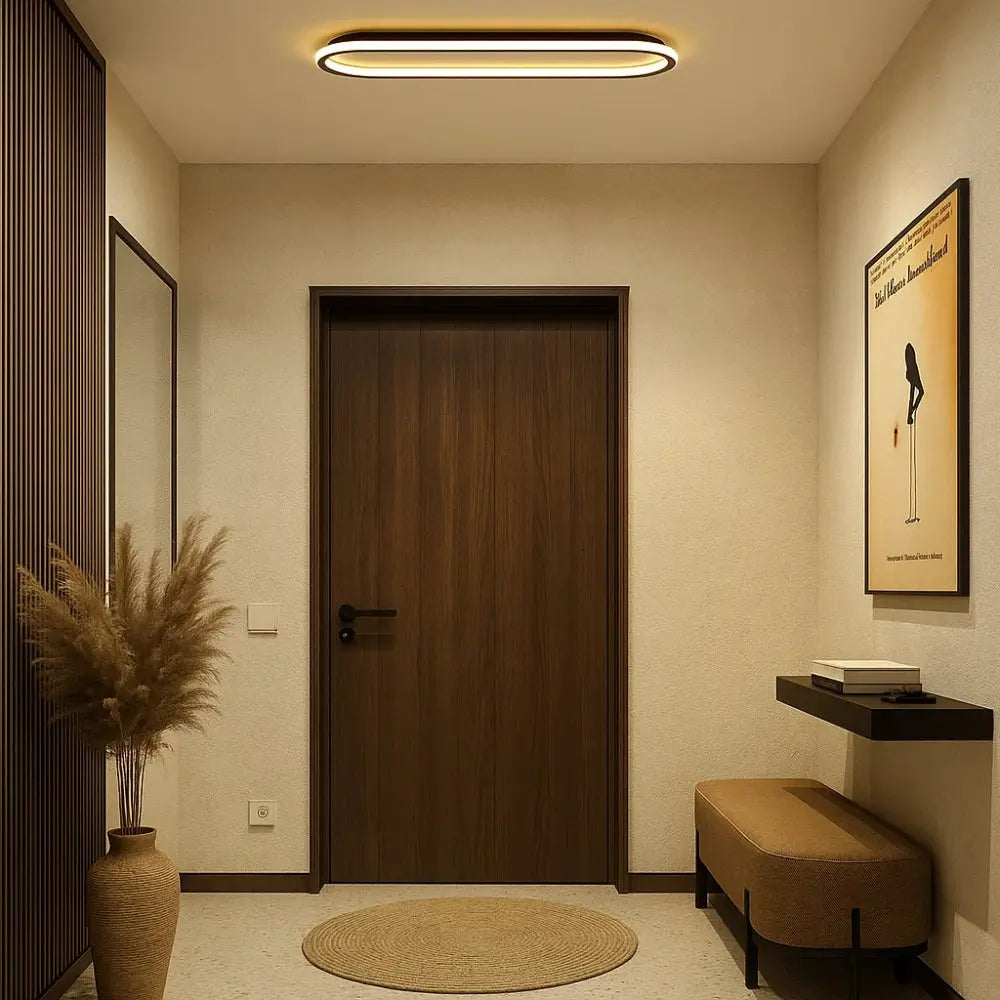 Plafonnier À Led - Ligne Lumineuse Contemporaine