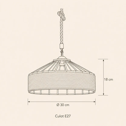 Suspension Corde - Tambour De Chanvre Rétro