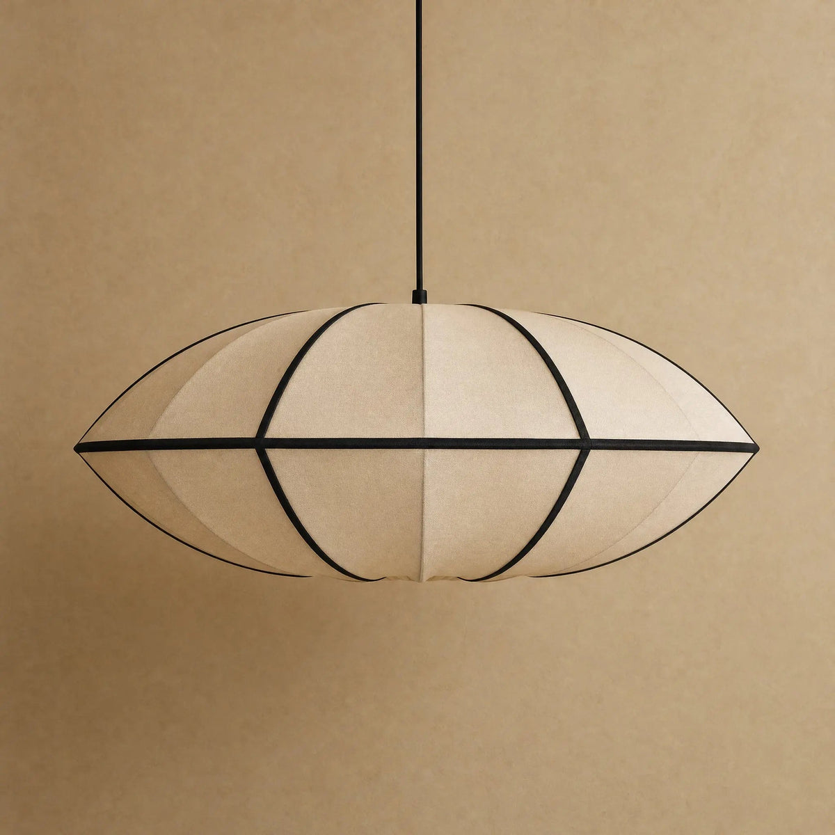 Suspension Japonaise - Lampion de Soie Zen