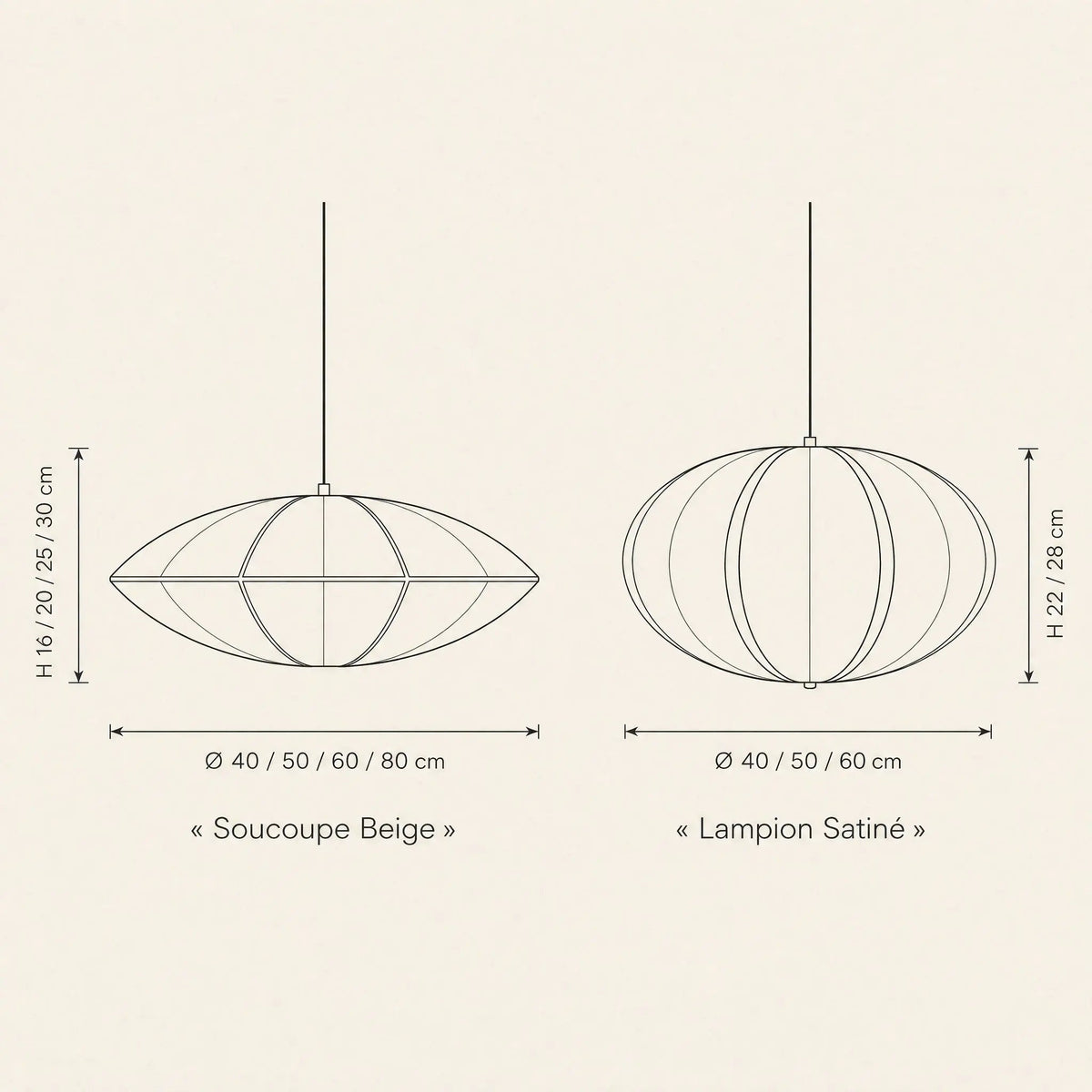 Suspension Japonaise - Lampion de Soie Zen
