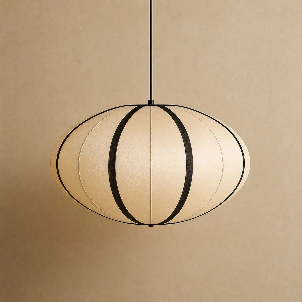 Suspension Japonaise - Lampion de Soie Zen