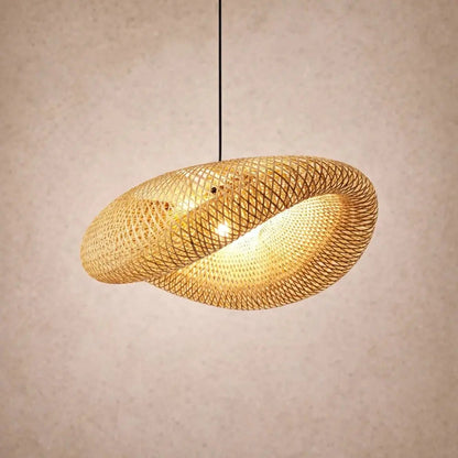 Suspension Luminaire Bambou - Halo Bambou Tressé