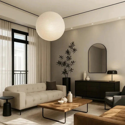 Suspension Luminaire Boule - Design Japandi