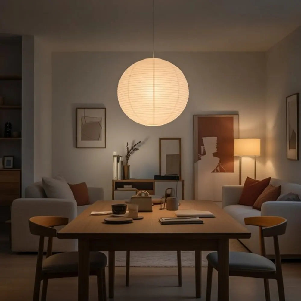 Suspension Luminaire Boule - Design Japandi