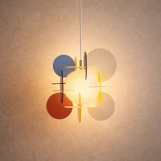 Suspension Luminaire Colorée - Pétales Acryliques