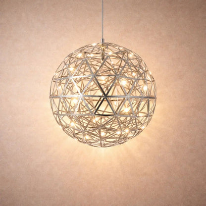 Suspension Boule LED - Feu d'Artifice Doré