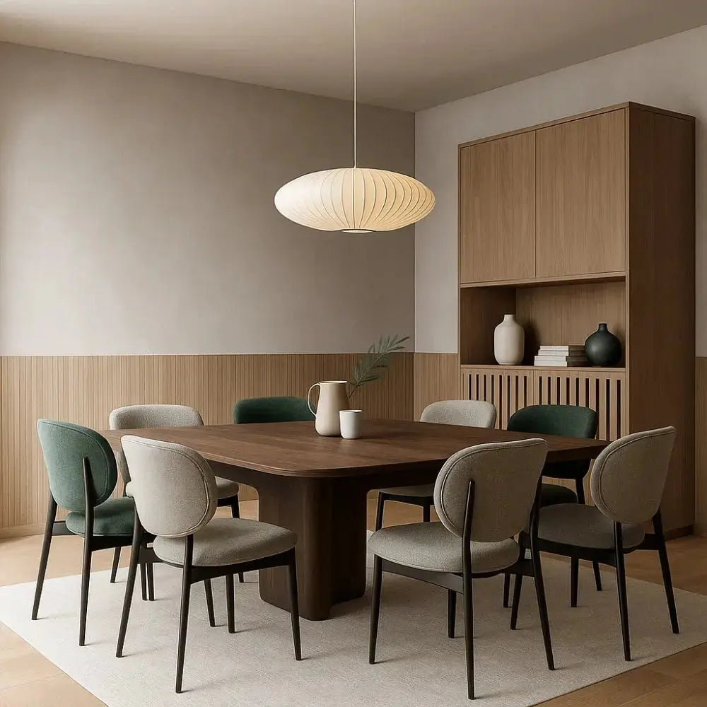 Suspension Luminaire Design - Voile De Soie Japandi