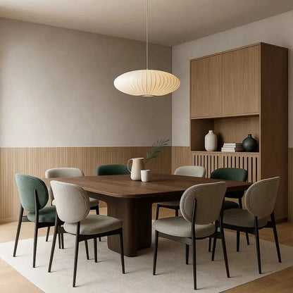 Suspension Luminaire Design - Voile De Soie Japandi