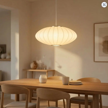 Suspension Luminaire Design - Voile De Soie Japandi