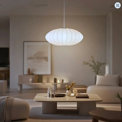 Suspension Luminaire Design - Voile De Soie Japandi