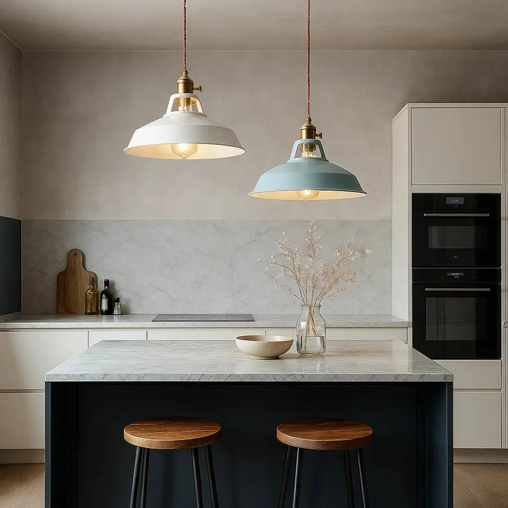 Suspension Luminaire Industriel - Éclat Rétro Pastel