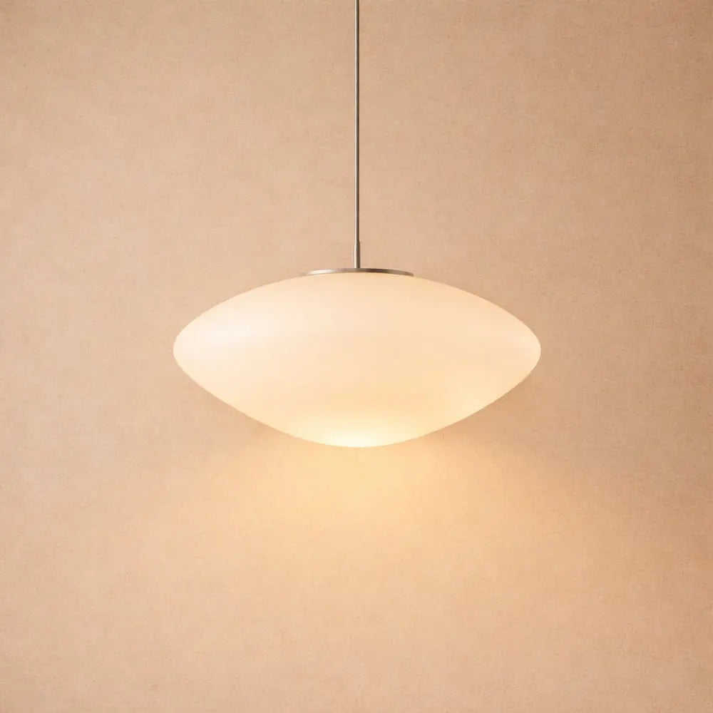 Suspension Luminaire Led - Galet Opalin Flottant