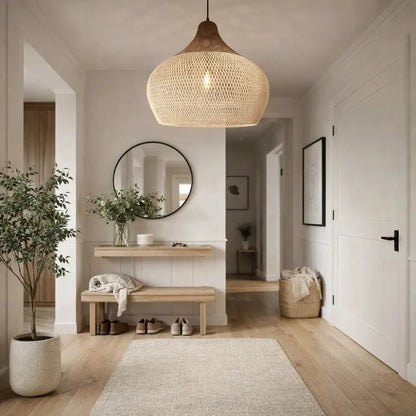 Suspension Luminaire Rotin - Halo Tressé Bohème
