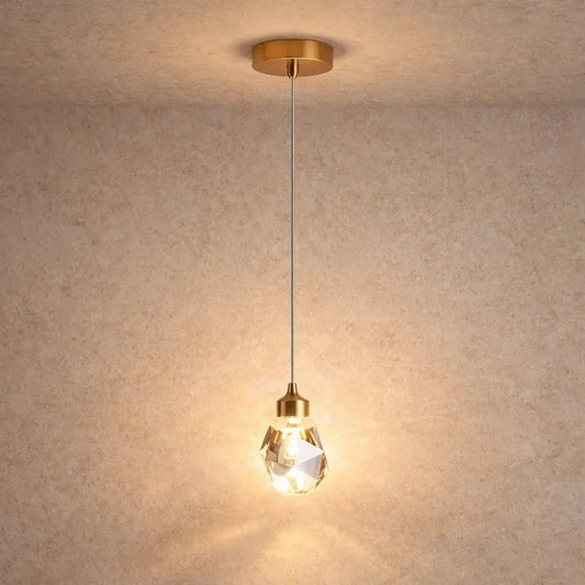 Suspension Luminaire Verre - Cristal Suspendu Précieux